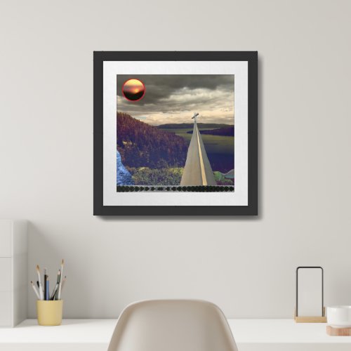 Lake Crossing Framed Art