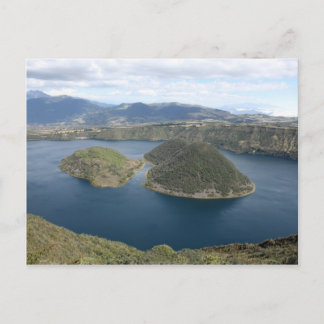 Lake Cuicocha - A Volcanic Crater Lake in Ecuador Postcard