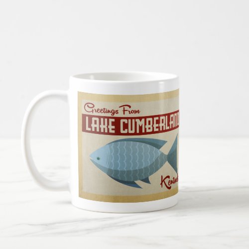 Lake Cumberland Fish Vintage Travel Coffee Mug