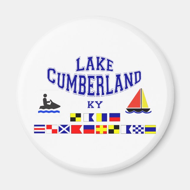 Lake Cumberland KY Sig Flag Magnet (Front)