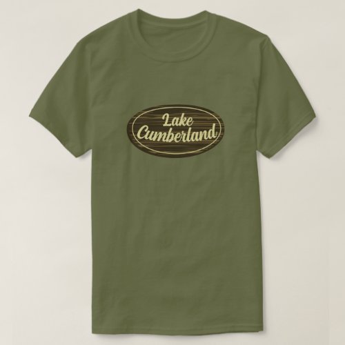 Lake Cumberland Rustic Sign Customizable T_Shirt
