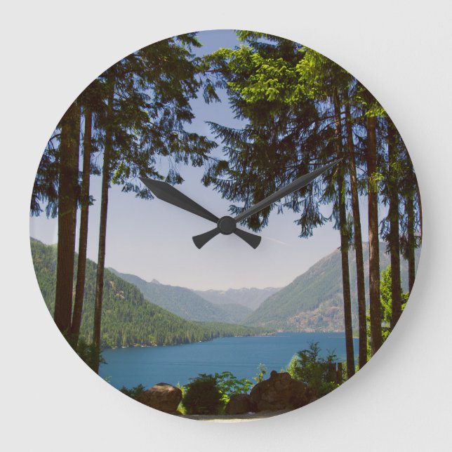 Lake Cushman in Summer Clock (Front)