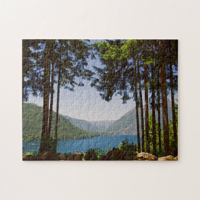 Lake Cushman in Summer Puzzle (Horizontal)