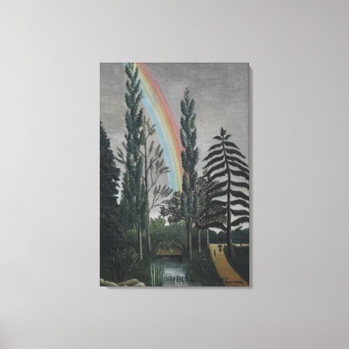 Lake Daumesnil by Henri Rousseau Vintage Fine Art Canvas Print