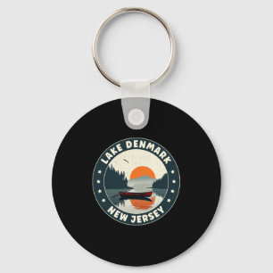 Lake Denmark New Jersey Sunset T Shirt Keychain