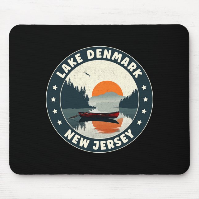 Lake Denmark New Jersey Sunset T Shirt  Mouse Pad (Front)
