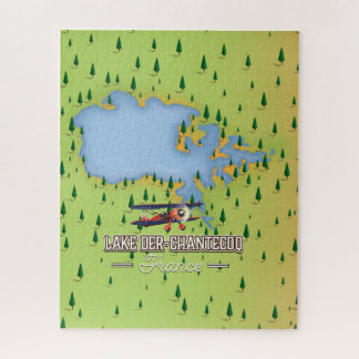 Lake Der-Chantecoq, france Lake Map Jigsaw Puzzle