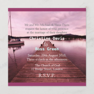 Lake Disctrict, personalized wedding invitation