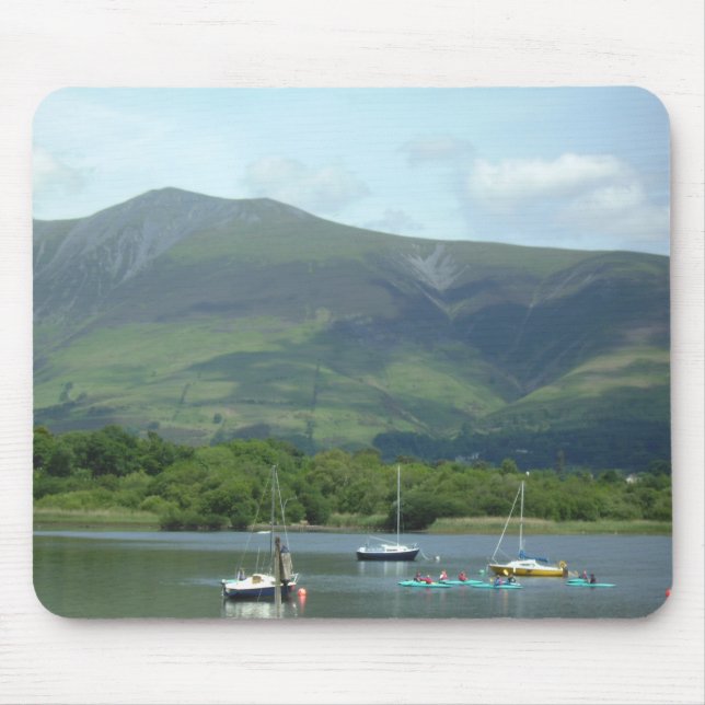 Lake District Mountain & boats Mouse Pad (Front)
