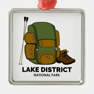 Lake District National Park Backpack Metal Ornament