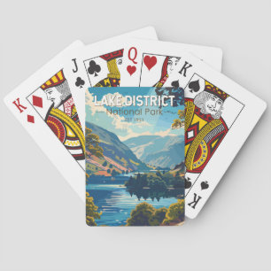 Lake District National Park England Travel Art Poker Cards