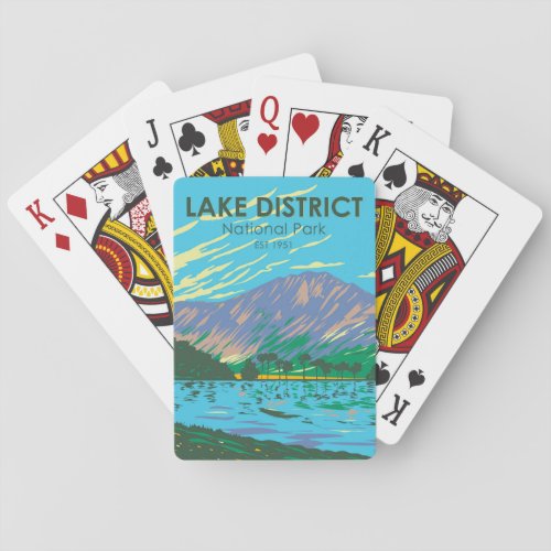 Lake District National Park Lake Buttermere Poker Cards