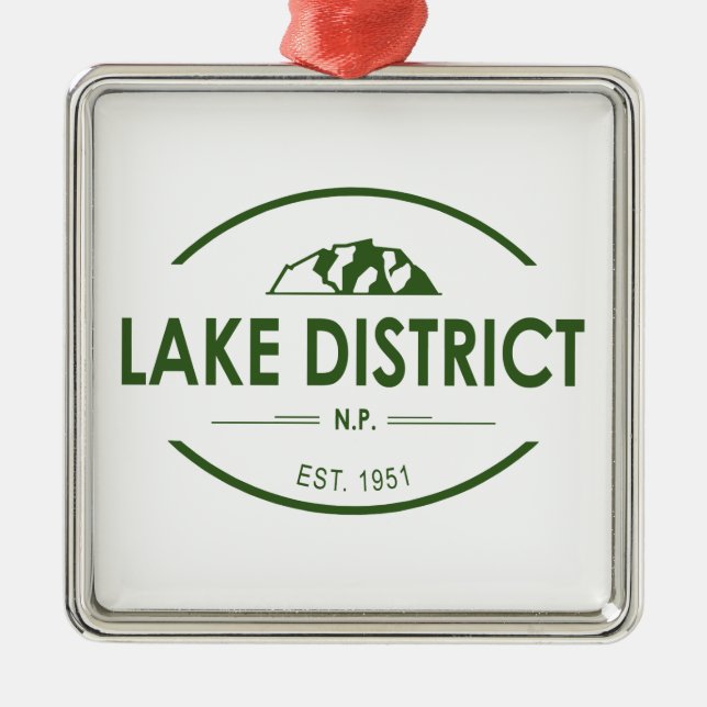 Lake District National Park Metal Ornament (Front)