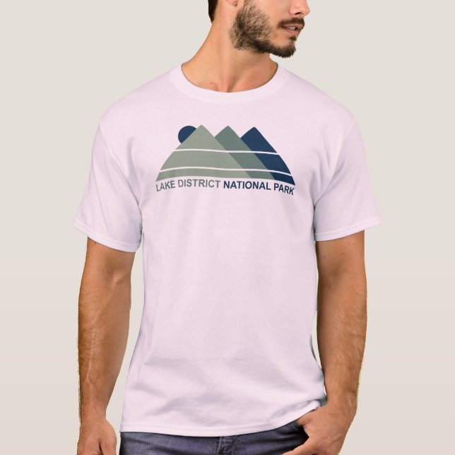 Lake District National Park Mountain Sun T-Shirt (Front)