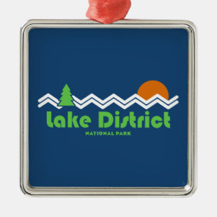 Lake District National Park Retro Metal Ornament