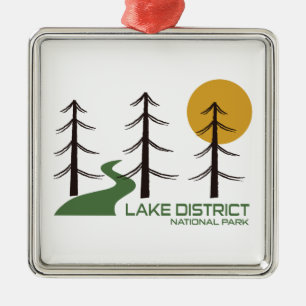 Lake District National Park Trail Metal Ornament