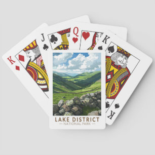 Lake District National Park Travel Art Vintage Poker Cards