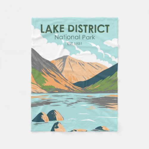 Lake District National Park Wasdale Head England  Fleece Blanket
