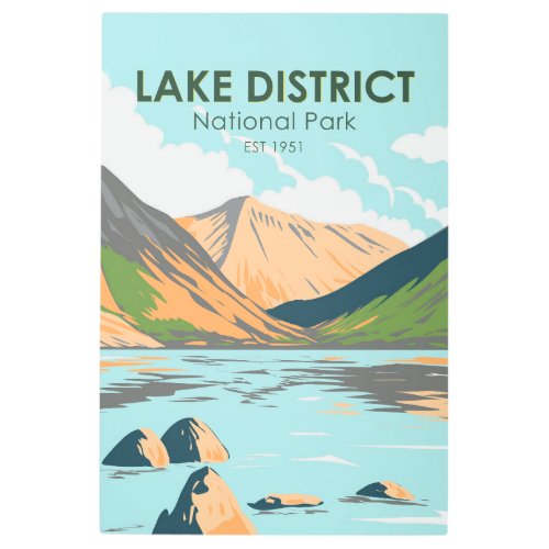 Lake District National Park Wasdale Head England  Metal Print