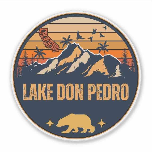 Lake Don Pedro, California Sticker (Front)
