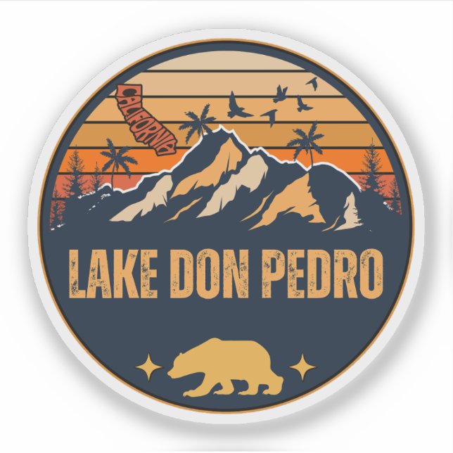 Lake Don Pedro, California Sticker (Front)