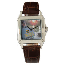 Lake Drain♨️ Nuclear Suitcase Perfect Square Watch