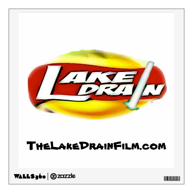 Lake Drain♨️ Saber Sun Logo Large Wall Decal (Front)