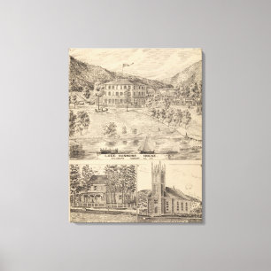 Lake Dunmore House in Salisbury Canvas Print