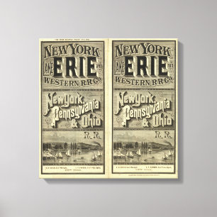 Lake Erie and Western Railroad Canvas Print