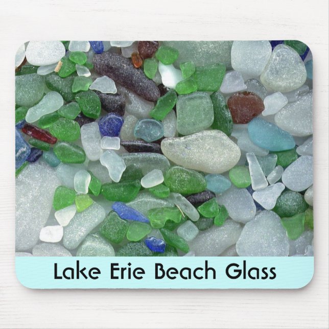 Lake Erie Beach Glass Mouse Pad (Front)