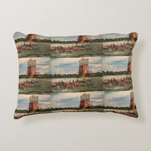 Lake Erie Causeway Sandusky Ohio Pillow