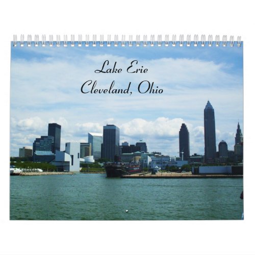 LAKE ERIE CLEVELAND OHIO calendar