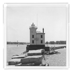 Lake Erie Lighthouse Acrylic Tray