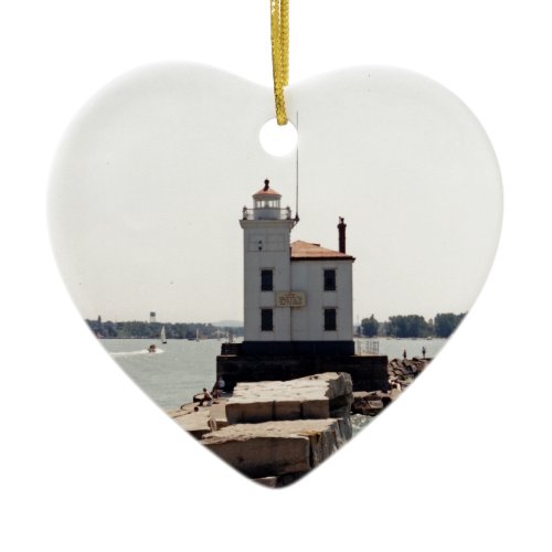 Lake Erie Lighthouse Ceramic Ornament