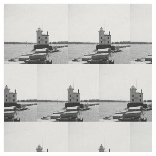 Lake Erie Lighthouse Fabric