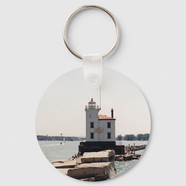 Lake Erie Lighthouse Keychain (Front)