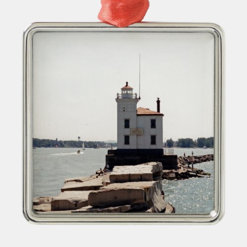 Lake Erie Lighthouse Metal Ornament