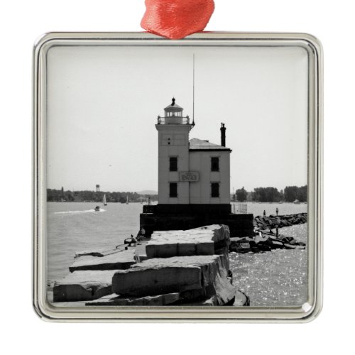 Lake Erie Lighthouse Metal Ornament