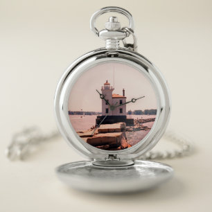 Lake Erie Lighthouse Pocket Watch