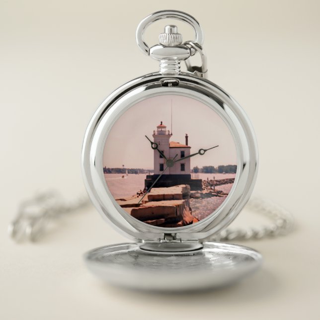 Lake Erie Lighthouse  Pocket Watch (Inside)