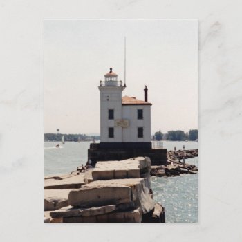 Lake Erie Lighthouse Postcard by JTHoward at Zazzle