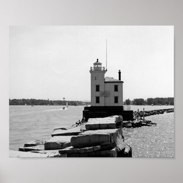 Lake Erie Lighthouse Poster (Front)