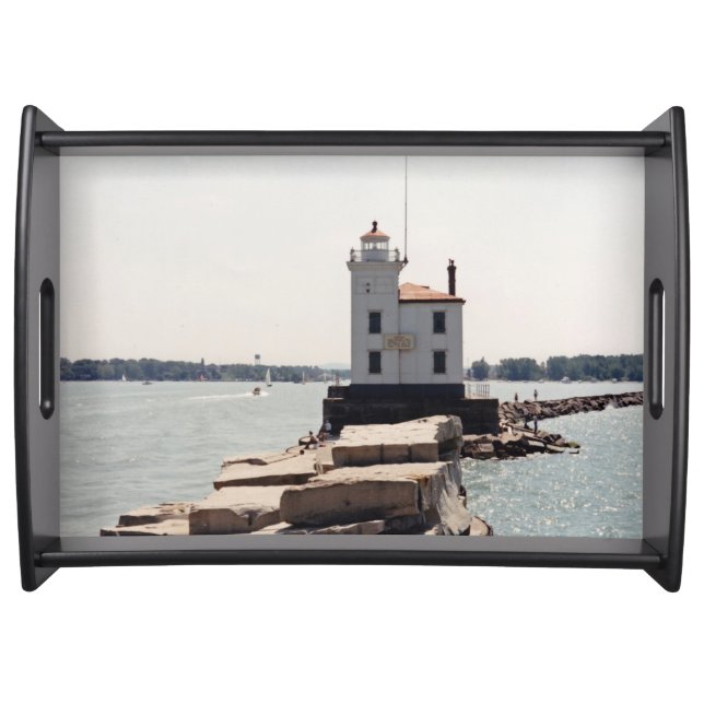Lake Erie Lighthouse Serving Tray (Front)