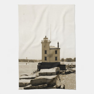 Lake Erie Lighthouse Towel