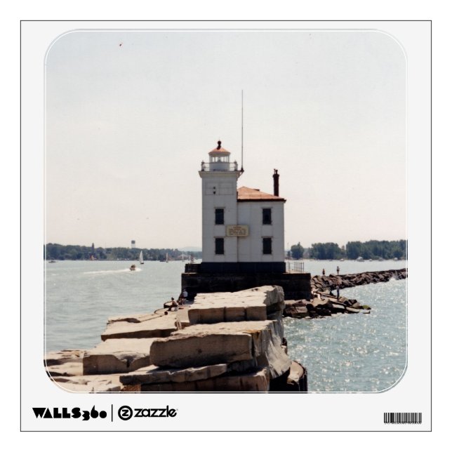 Lake Erie Lighthouse Wall Decal (Front)