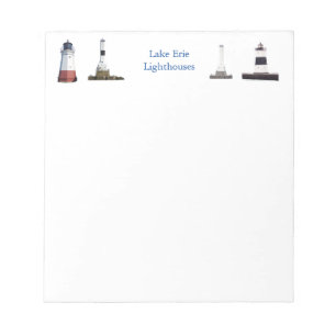 Lake Erie Lighthouses notepad