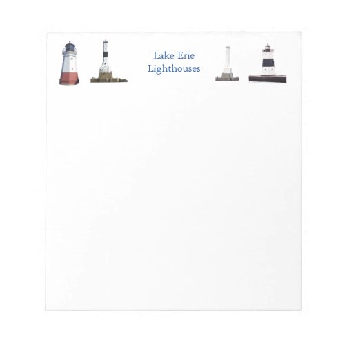 Lake Erie Lighthouses notepad