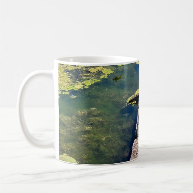 Lake Erie Metropark Turtle Log Coffee Mug (Left)