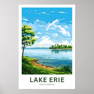 Lake Erie North America Travel Print