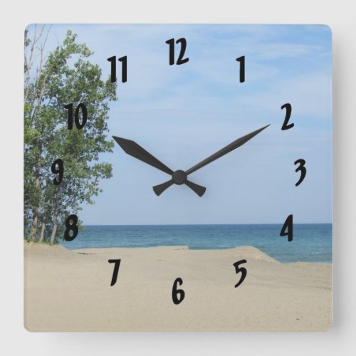 Lake EriePA Square Wall Clock